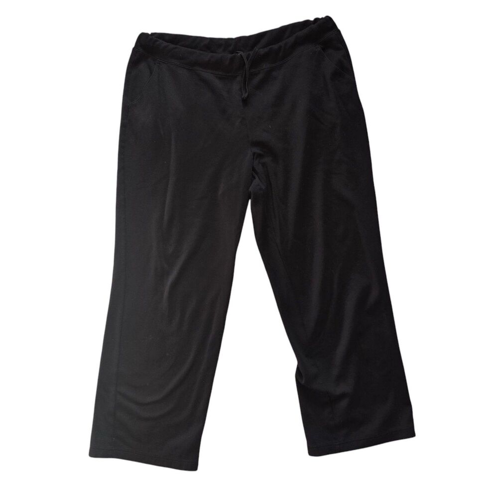 Ralph Lauren black sweat track pants pocket casual lounge XL